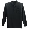 Long Sleeve Silk Touch Polo with Pocket Thumbnail