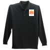 Long Sleeve Silk Touch Polo with Pocket Thumbnail