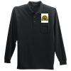 Long Sleeve Silk Touch Polo with Pocket Thumbnail