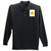 Long Sleeve Silk Touch Polo with Pocket Thumbnail