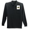 Long Sleeve Silk Touch Polo with Pocket Thumbnail