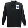 Long Sleeve Silk Touch Polo with Pocket Thumbnail