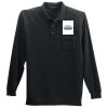 Long Sleeve Silk Touch Polo with Pocket Thumbnail