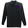 Long Sleeve Silk Touch Polo with Pocket Thumbnail