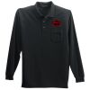 Long Sleeve Silk Touch Polo with Pocket Thumbnail