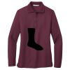 Ladies Silk Touch Long Sleeve Polo Thumbnail