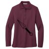Ladies Silk Touch Long Sleeve Polo Thumbnail