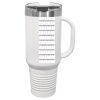 Polar Camel 40 oz. White Travel Mug with Handle, Straw Included Thumbnail